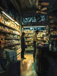 夜晚便利店