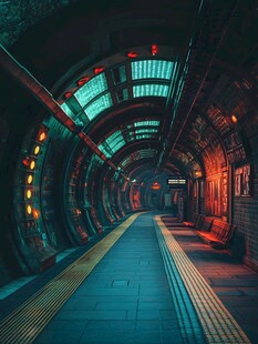 怀旧风格地铁站