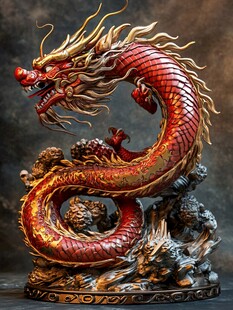 高清龙雕塑