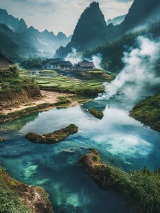 山水鹅泉河