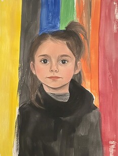 丙烯肖像画