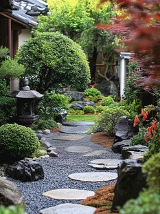 日本家庭院落