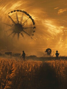 麦田里的拾穗者