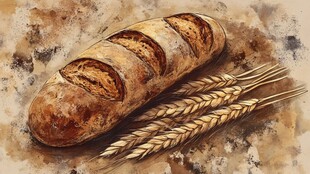 面包设计面包装饰画