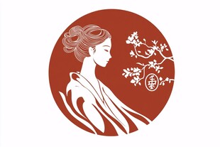 古风人像logo