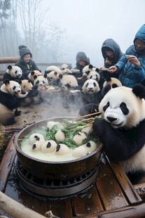 大熊猫过新年