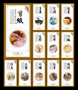 中国国粹文化宣传展板