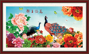 孔雀装饰画