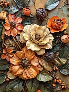 3d立体花壁纸
