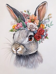 原创手绘兔