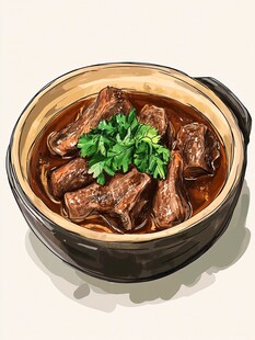 肉骨茶插画