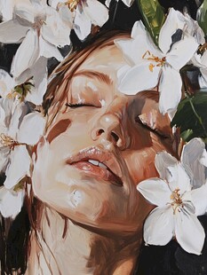 油画质地手绘人物