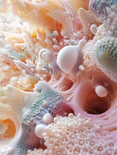 3d抽象连续凹凸肌理