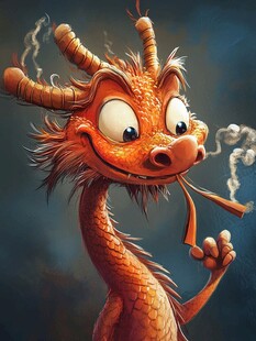 微信移动端卡通龙素材