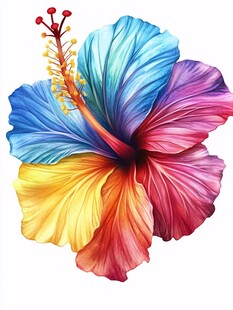 彩色怪兽花朵设计素材