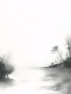 梦幻朦胧淋漓诗意水墨