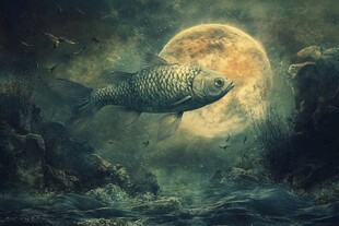 鲤鱼呑月