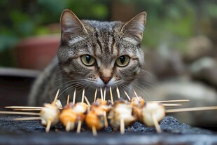 流口水的馋猫