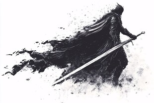 拿剑的男人盔甲