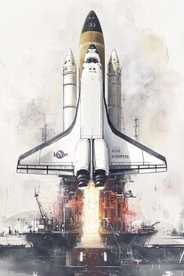 航天科技神州海报