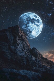 蓝月夜梦幻唯美奇幻