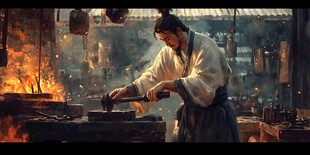 古人下厨生活做饭