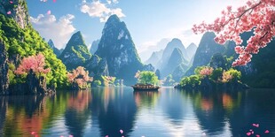 唯美漓江风光