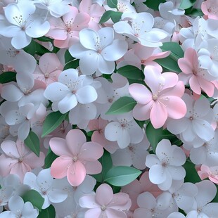 3d立体唯美花卉