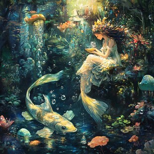 梦幻美人鱼插画