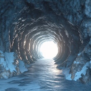 冰川冰隧道
