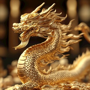 金色龙纹金龙苍龙青龙