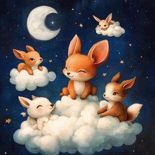 兔宝宝儿童插画系列