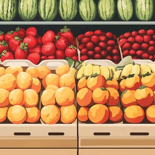 卡通水果店