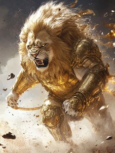 雄壮的动物插画