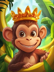 戴皇冠的小猴