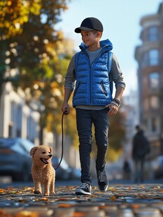 城市遛狗场景