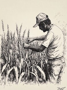 努力工作粮食系列作品