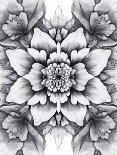 手绘创意百花壁纸