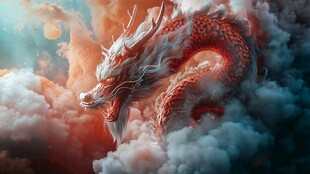 高清唯美双龙戏珠