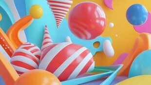 3d立体插画风格