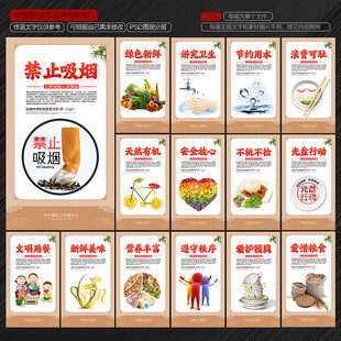食堂文化展板