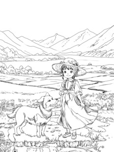 漫画女孩 