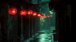 红灯笼巷道