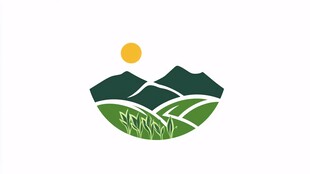 绿植与山logo