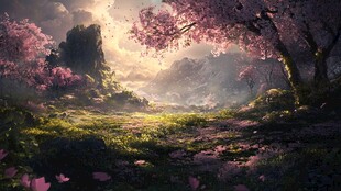 古风场景春暖花开