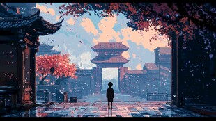 风景厚涂
