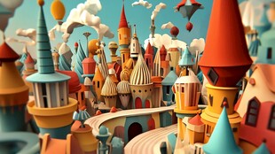 3d立体插画风格