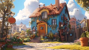 欧美小镇情景主题