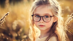 怡然自得的小女孩壁纸