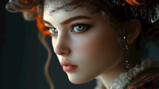 彩妆人物欣赏